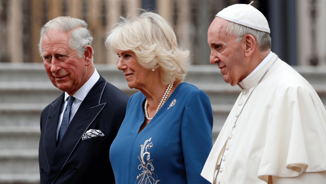 Carlo e Camilla ricevuti da Papa Leone XIV: tutti gli occhi sul look della Regina