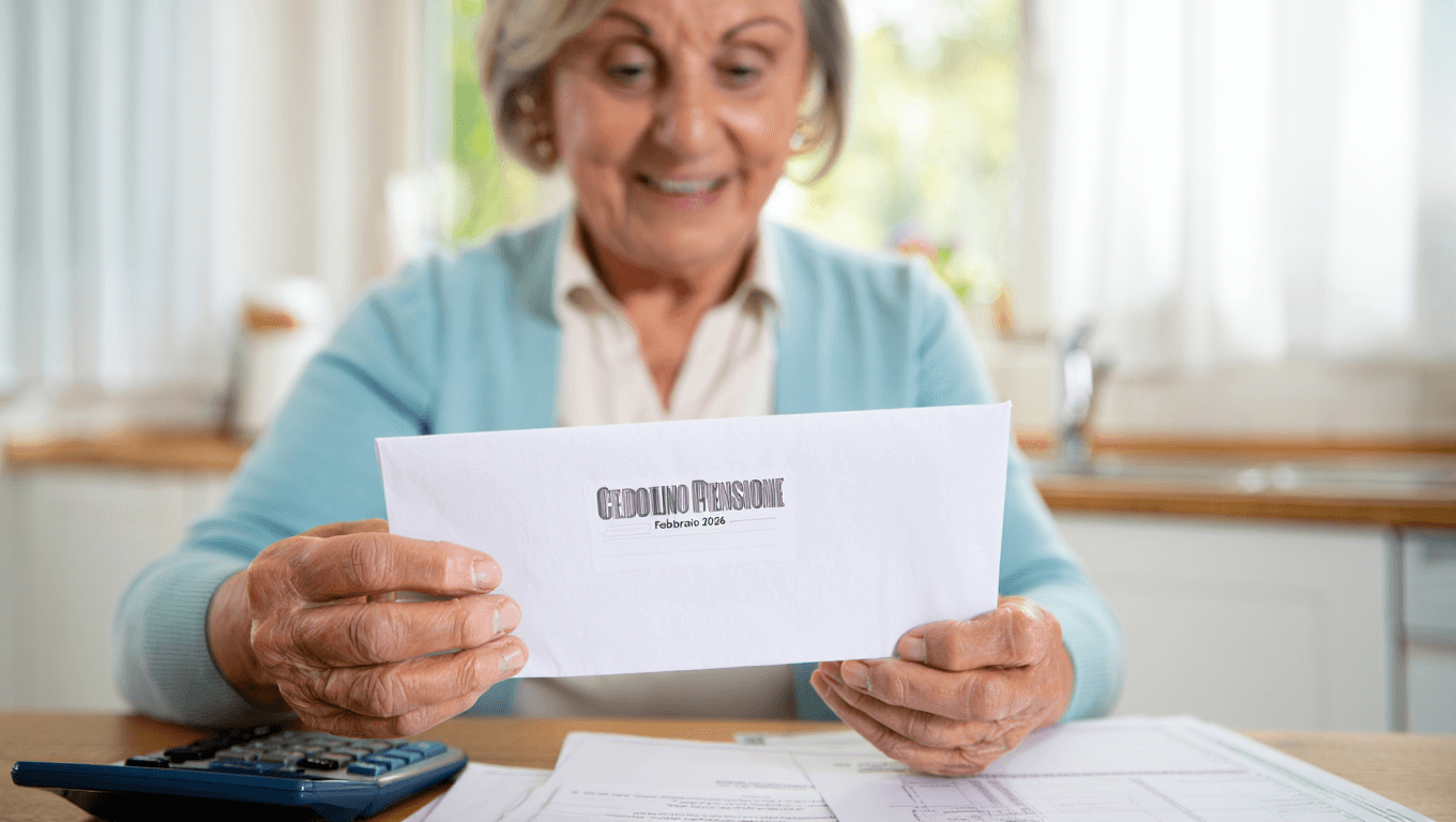 Cedolino pensione febbraio 2026: in pagamento gli arretrati della rivalutazione